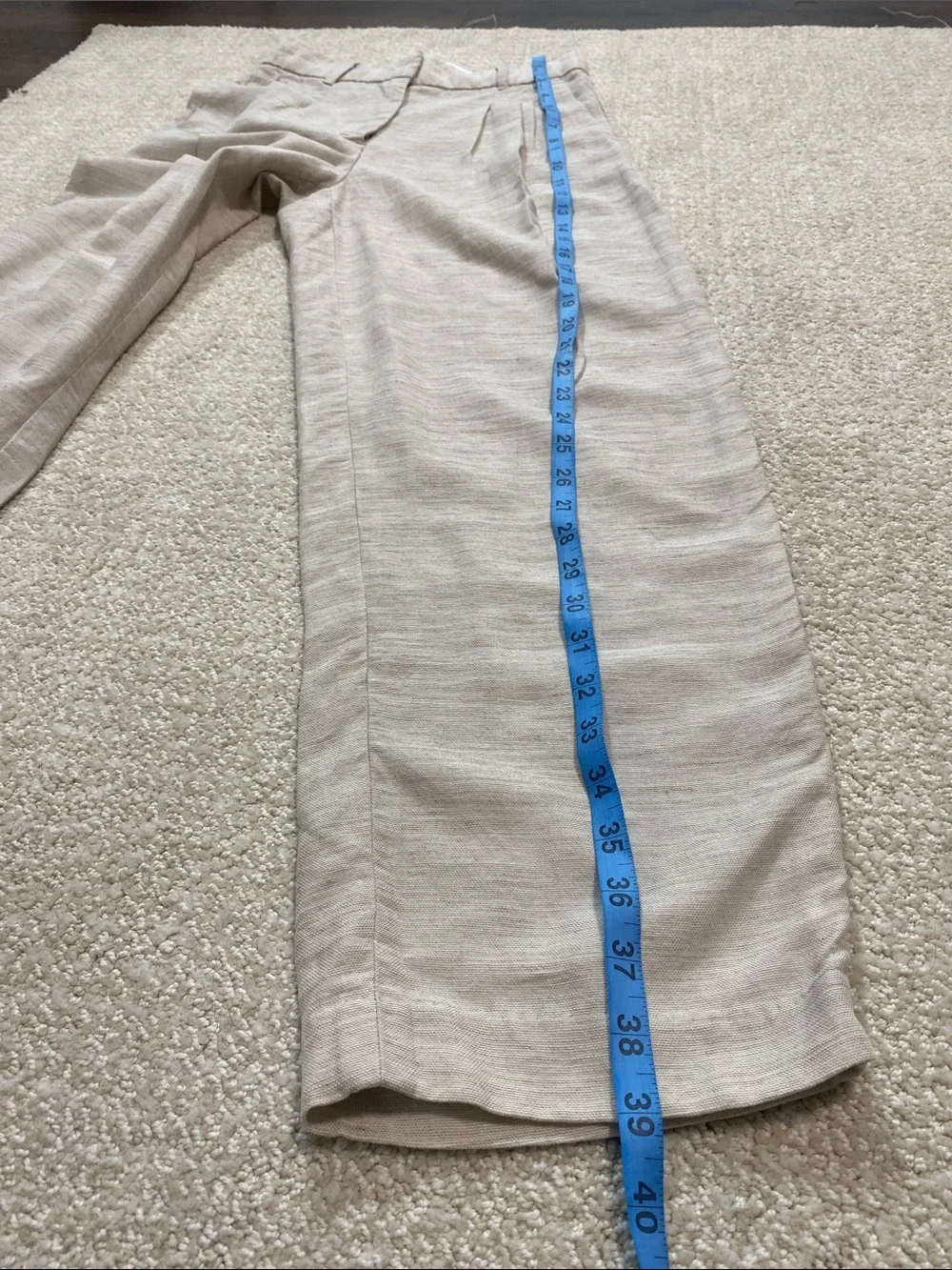 Wilfred Cropped High-Rise Wide-Leg Pants - Cream Size 2 Tencel Lyocell Linen